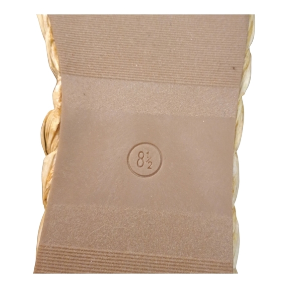 NIB A New Day Casey Woven Straw Platform Sandals Beige Size 8.5 Coastal Boho - Picture 6 of 8